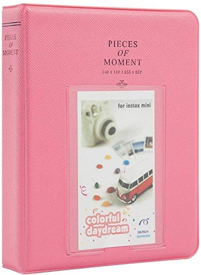 Stela 64 Pockets Polaroid Album Compatible With Fuji In-stax Mini (Deep Pink) - Image 1